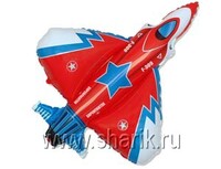 1206-0501 Ф М/ФИГУРА/3 Истребитель красный/FM