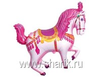 1206-0542 Ф М/ФИГУРА/3 Лошадь цирковая розовая/FM