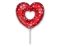 1206-0730 Ф М/ФИГУРА/3 ILY Сердце красное/FM