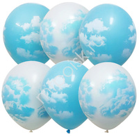 Воздушные шары (растр) 4 ст. рис. Облака 25шт 12"/30см