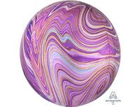  1209-0327 А 3D СФЕРА Б/РИС 16" Мрамор Purple 
