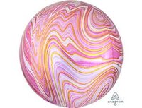  1209-0328 А 3D СФЕРА Б/РИС 16" Мрамор Pink 