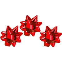 1509-1296 Бант Звезда металл красный D5см 12шт/G