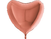 1204-0758 Г Б/РИС СЕРДЦЕ 36" Металлик Rose Gold	