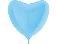 1204-0891 Г Б/РИС СЕРДЦЕ 36" Пастель Matte Blue	