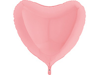 1204-0894 Г Б/РИС СЕРДЦЕ 36" Пастель Matte Pink	