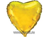 1204-0124 Ф Б/РИС 32" СЕРДЦЕ Металлик Gold(FM)	