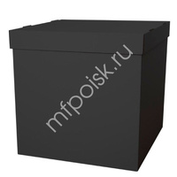 Коробка для воздушных шаров Черная 60 х 60 х 60 см