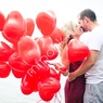 M 15"/38см Сердце Декоратор CHERRY RED 25шт