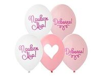 1103-2848 Шар с рисунком 14" Привет Мир! Девочка!