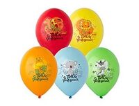 1103-2707 Шар с рисунком 14" ДР Животные Тропич 2ц