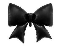 1207-6634 К ФИГУРА Бант черный сатин