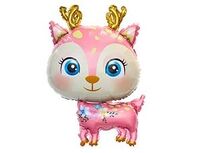  1207-5087 К ФИГУРА Олень милый розовый 