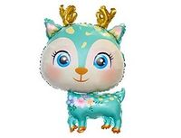  1207-5088 К ФИГУРА Олень милый бирюзовый 