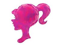  1207-5090 К ФИГУРА Профиль девушки розовый 