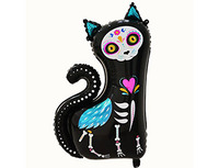 1207-4704 К ФИГУРА Скелет кошки День мертвых	