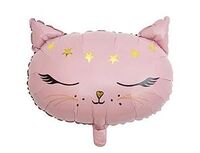 1207-4959 К ФИГУРА Кошка голова розовая	