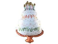 1207-4964 К ФИГУРА HB Торт белый со свечками	