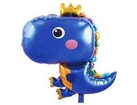 1207-4965 К ФИГУРА Динозаврик в короне синий	