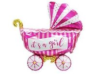 1207-4972 К ФИГУРА Коляска детская розовая	