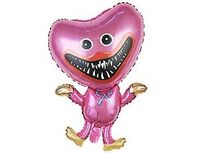 1207-4999 К ФИГУРА Монстр Зубастик розовый сердце	