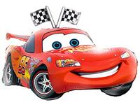 1207-5990 К ФИГУРА Машина красная тачка с улыбкой