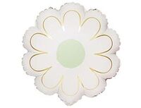 1207-6219 К ФИГУРА Цветок Ромашка белая с золотом