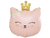 1207-6247 К ФИГУРА Кошечка с короной розовая