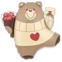 1207-6659 К ФИГУРА Мишка танцующий с цветами