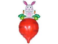  1207-5248 К ФИГУРА Заяц белый с морковкой 