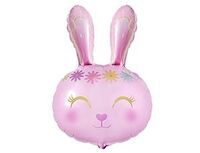  1207-5249 К ФИГУРА Заяц цветочный ободок розовый 