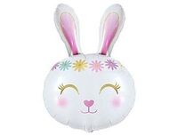  1207-5251 К ФИГУРА Заяц цветочный ободок белый 