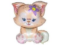  1207-5252 К ФИГУРА Котенок с цветком 