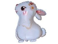  1207-5255 К ФИГУРА Заяц в профиль белый 