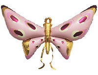  1207-5345 К ФИГУРА Бабочка розовая с усиками 