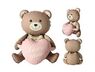 1208-0907 К ФИГУРА AIR Мишка с розовым сердцем ILY