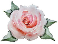 1207-5164 К ФИГУРА Роза акварель