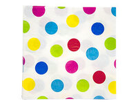 1502-1729 Салфетка Горошек мульти 33см 12шт/G	