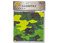 1502-1987 Салфетка Камуфляж 33см 12шт/G	