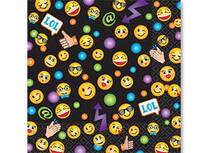 1502-2522 Салфетка Эмоции Смайлик 25см 16шт/А	