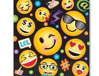 1502-2523 Салфетка Эмоции Смайлик 33см 16шт/А	