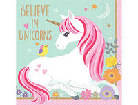 1502-3223 Салфетка Единорог Нежный 25см 16шт/А	