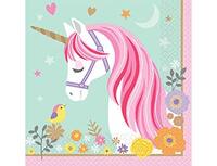 1502-3224 Салфетка Единорог Нежный 33см 16шт/А	