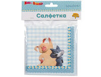 1502-3260 Салфетка Маша и Медведь Ромаш 25см 12штG	