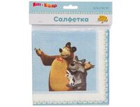 1502-3261 Салфетка Маша и Медведь Ромаш 33см 12штG	