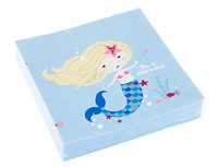 1502-3318 Салфетка Русалочка 33см 20шт/A	