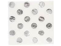 1502-3782 Салфетка фольгирован серебрян 33см 6штG	