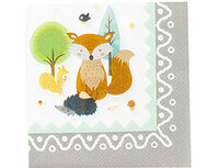 1502-3900 Салфетка Лесные Друзья 25см 12шт/G	