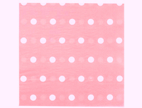 1502-3933 Салфетка Горошек розовая 33см 12шт/G	