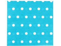 1502-3936 Салфетка Горошек голубая 33см 12шт/G	